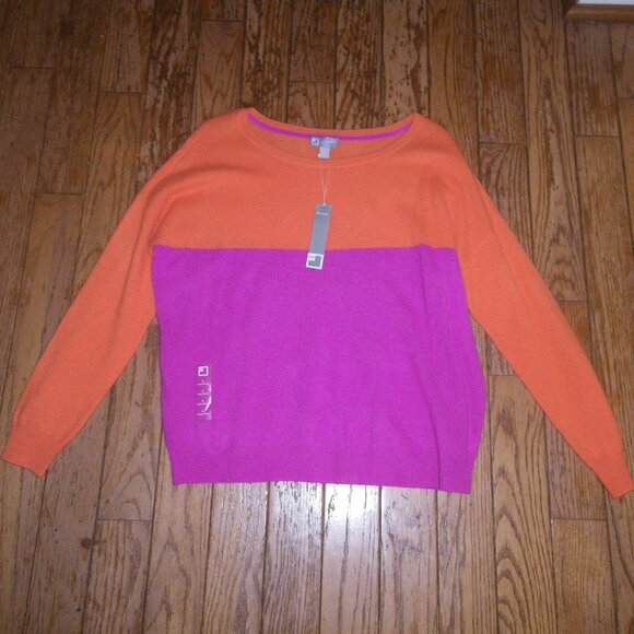 Women's 100% Cashmere Scoop Neck Sweater - Picture 1 of 3